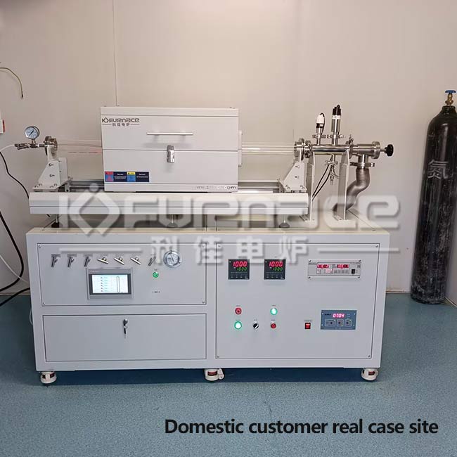 Dual temperature zone slide type CVD System