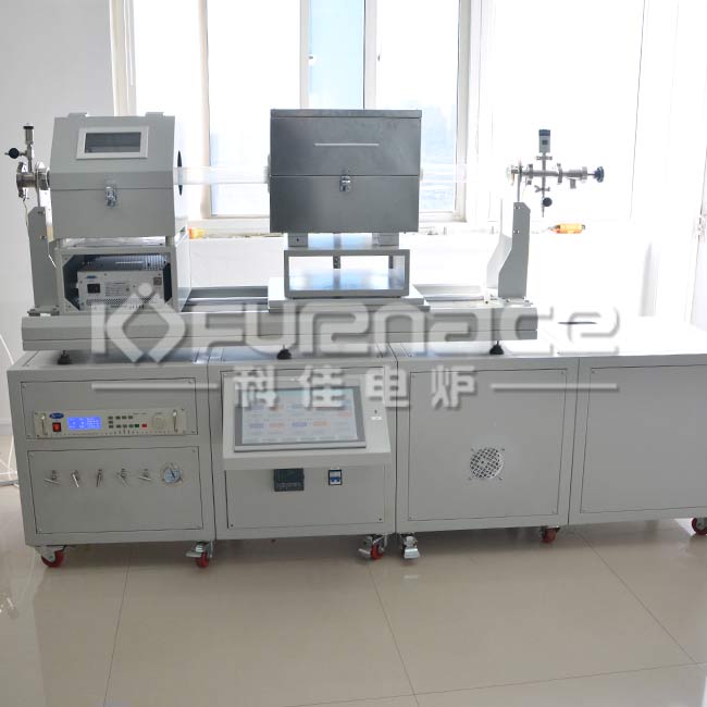 Compact Auto PECVD Furnace with Quartz Tube,MFC Gas Mixing Station and Vacuum Pump