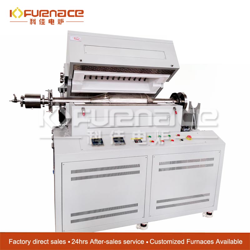 KJ-T1100-R200 Rotary Tilt Tube furnace