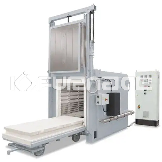 bogie type heat treatment furnace