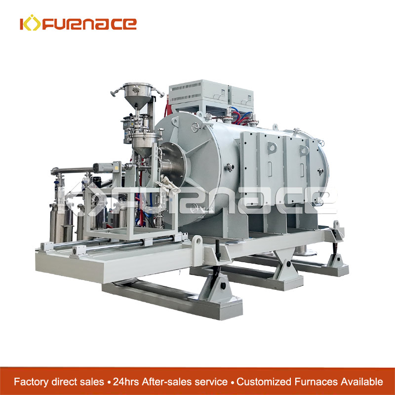 Industrial vacuum graphite rotary tilting tube furnace