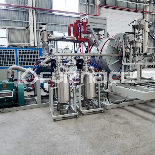 Industrial vacuum graphite rotary tilting tube furnace