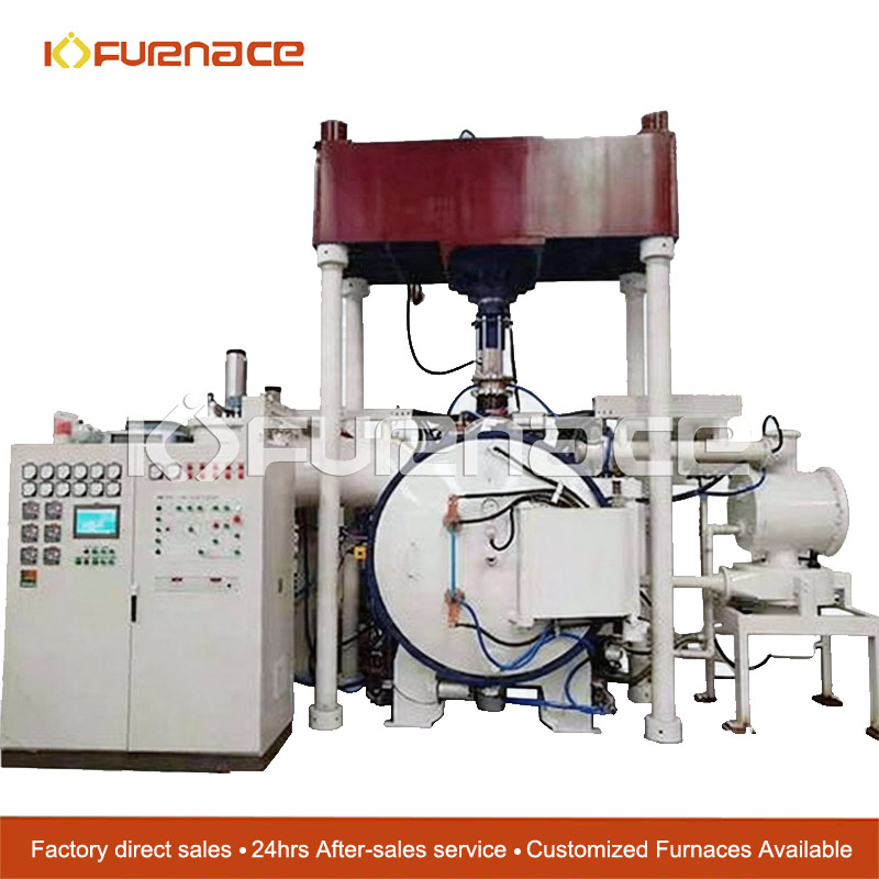 Horizontal vacuum diffusion welding furnace