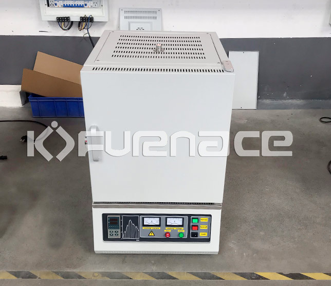 Box type ashing furnace with chimney
