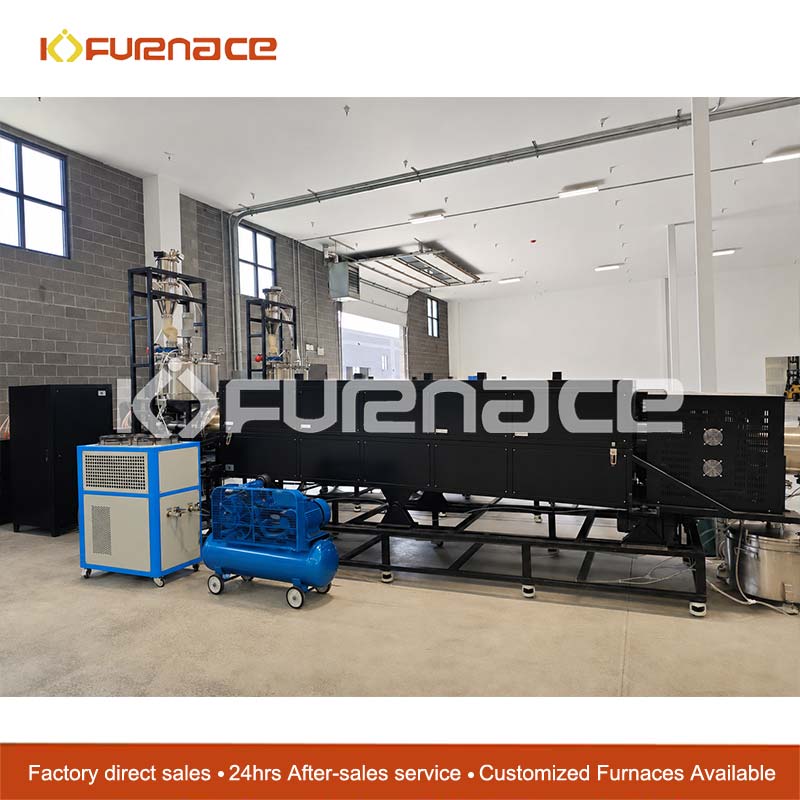 Continuous feeding and discharging rotary kiln